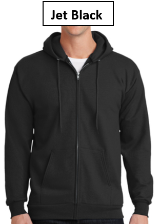 PT - Tall - Port & Company Essential Fleece Full-Zip Hooded Sweatshirt PC90ZHT (L1)