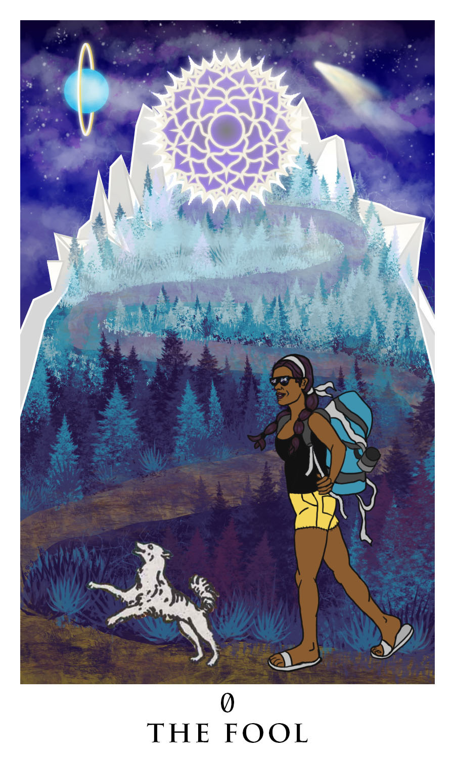 Sarah Beatty, "2020 Tarot: 0 The Fool"