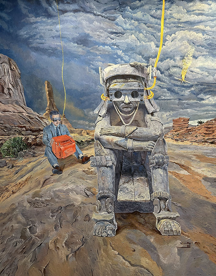 Arash Shoveiri, "Multimedia Desert Painting"