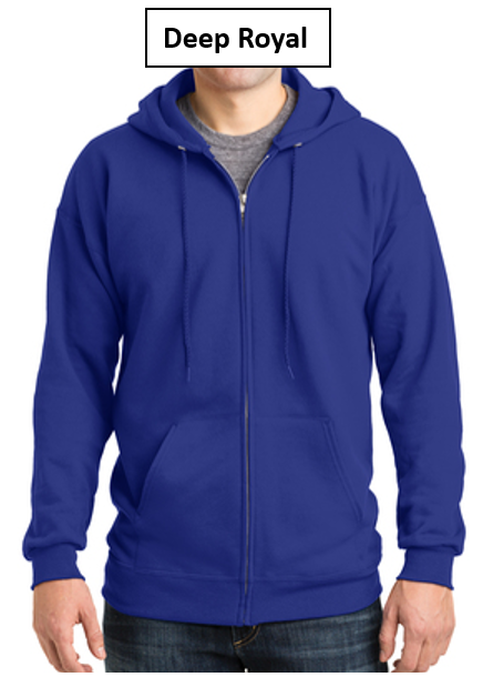 Hanes Cotton Full-Zip Hooded Sweatshirt - F283 (L1)