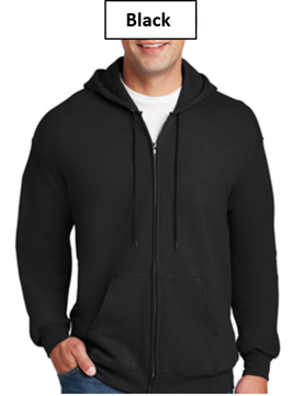 PT - Hanes Cotton Full-Zip Hooded Sweatshirt - F283 (L1)