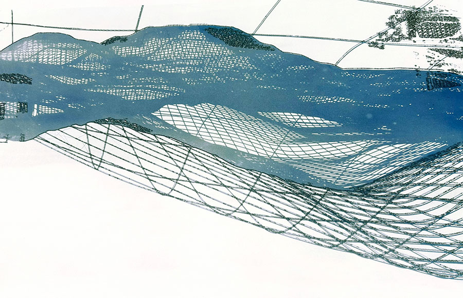 Shawn Edrington, "blueprint for ruin i," 2025