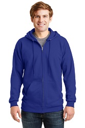 PT - Hanes Cotton Full-Zip Hooded Sweatshirt - F283 (L1)